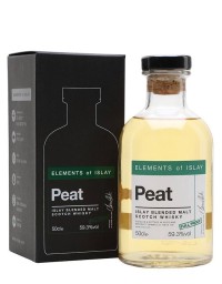Les whiskies tourbés ELEMENTS OF ISLAY Peat Full Proof 59,3%