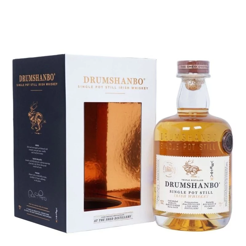 Irlande DRUMSHANBO Single Pot Still Irish Whiskey 43%