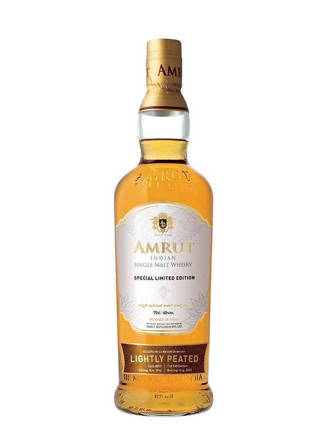 AMRUT 2014 Ex-Bourbon Lightly Peated Conquête 60%