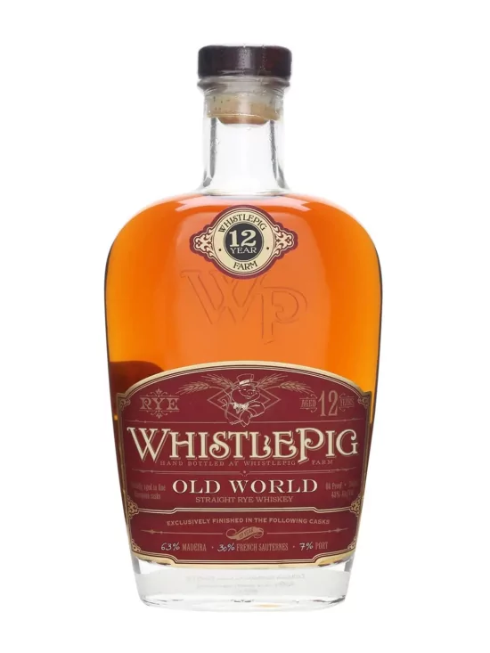 WHISTLE PIG 12 Ans Rye Whiskey Old World 43% (sans étui) WHISTLE PIG 12 Ans Rye Whiskey Old World 43% (sans étui)