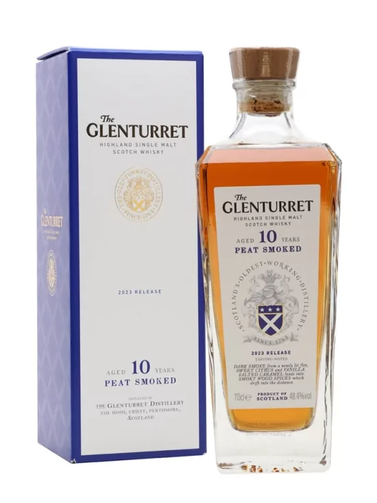 GLENTURRET 10 Ans Peat Smoked 48.4% (Release 2023) GLENTURRET 10 Ans Peat Smoked 48.4% (Release 2023)