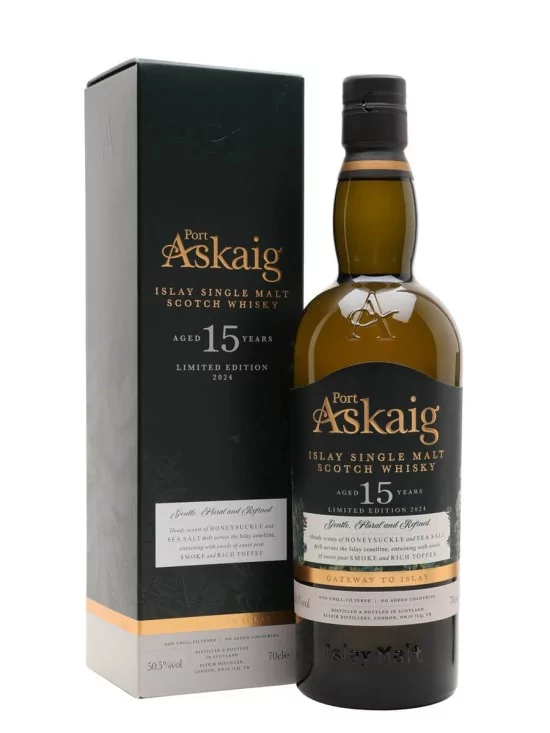 PORT ASKAIG 15 ans 50.50% Limited Edition (Avec étui) PORT ASKAIG 15 ans 50.50% Limited Edition (Avec étui)
