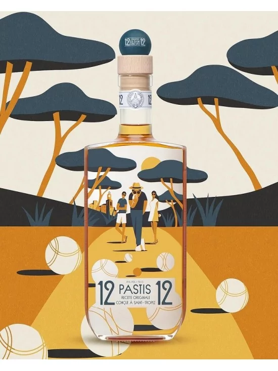 PASTIS DE SAINT-TROPEZ 12/12 édition Pétanque 45°