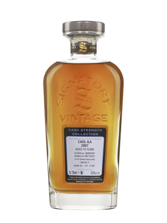 CAOL ILA 2007 1st fill Oloroso Sherry Butt CS Collection Signatory Vintage 57.80% (Avec étui) CAOL ILA 2007 1st fill Oloroso Sherry Butt CS Collection Signatory Vintage 57.80% (Avec étui)