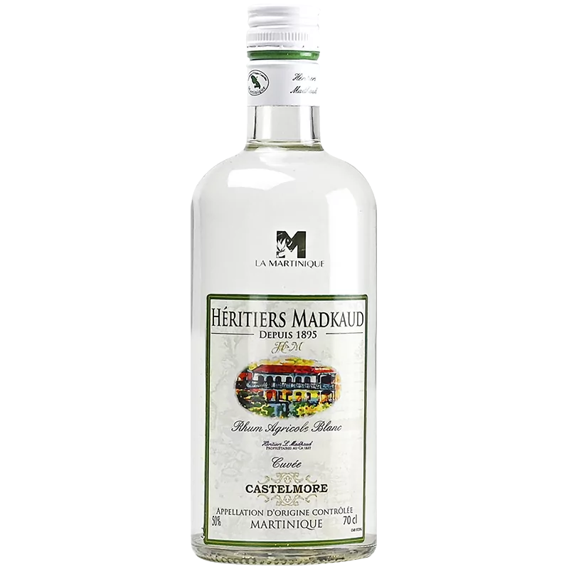 Rhums Blancs HERITIERS MADKAUD Castelmore 50%