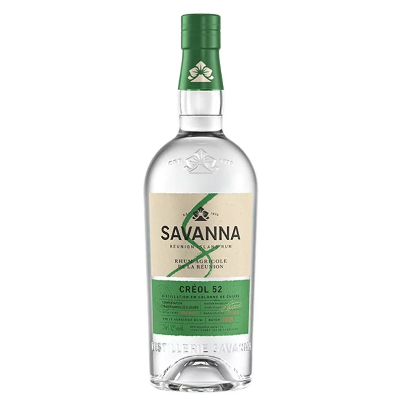 Rhums Blancs SAVANNA Creol 52 52% (Batch C.11.19)