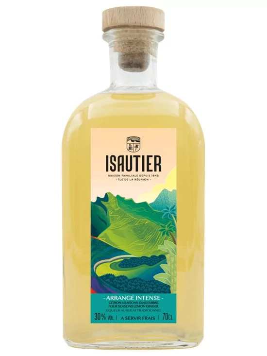 Rhum Arrangé ISAUTIER Intense Citron Gingembre 30% 70cl Rhum Arrangé ISAUTIER Intense Citron Gingembre 30% 70cl