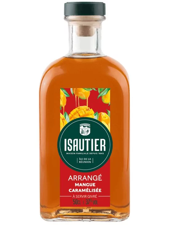 Rhum Arrangé ISAUTIER Mangue Caramélisée 37% 70cl Rhum Arrangé ISAUTIER Mangue Caramélisée 37% 70cl