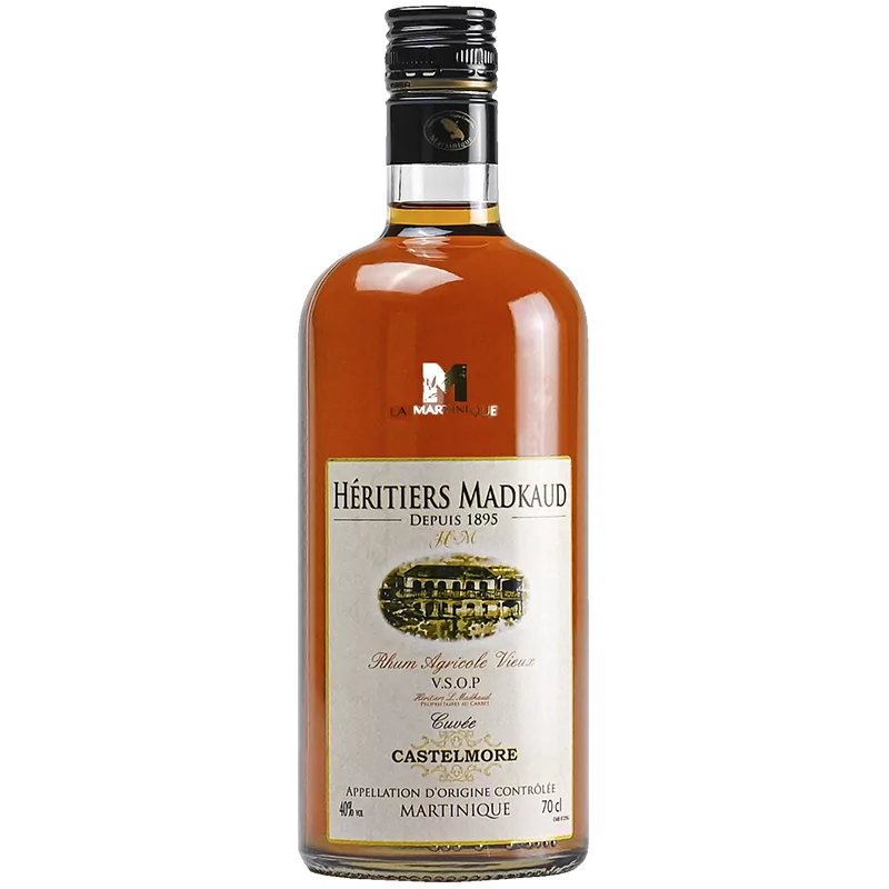 Rhums Agricoles HERITIERS MADKAUD VSOP Castelmore 40%