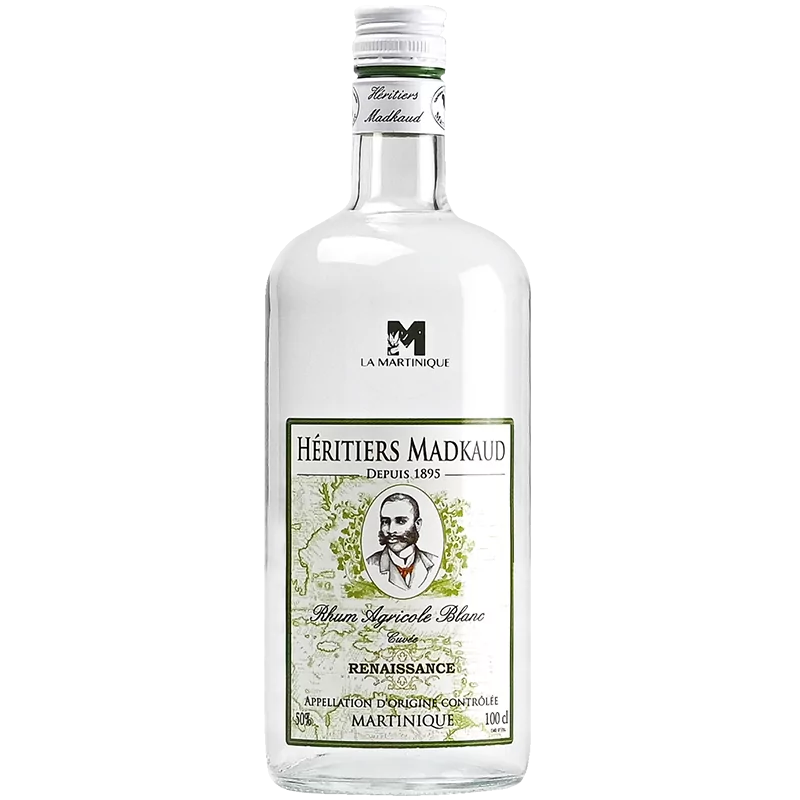 Rhums Blancs HERITIERS MADKAUD Renaissance 40% 1Litre