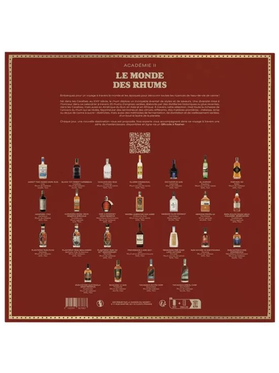 CALENDRIER DE L'AVENT Le Monde des Rhums Coffret 25 x 2cl CALENDRIER DE L'AVENT Le Monde des Rhums Coffret 25 x 2cl